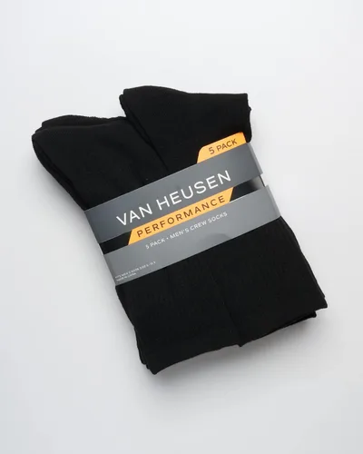 Vista 2 de Van Heusen Calcetines deportivos acolchados para hombre (paquete de 5)