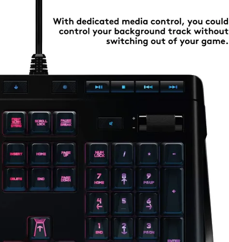 Vista 5 de Logitech G 910 Orion Spectrum RGB Teclado mecánico para juegos con cable, negro