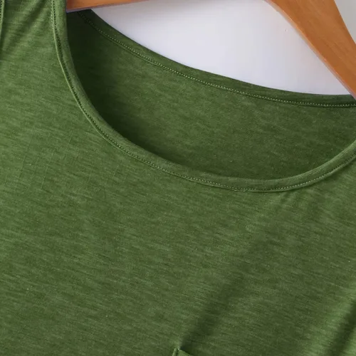 Vista 4 de Camisetas sin mangas básicas sin mangas con cuello redondo y espalda cruzada para niñas pequeñas y niñas