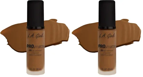 Vista 15 de L.A. Girl PRO.Matte Foundation, Sand GLM678 (Paquete de 2)