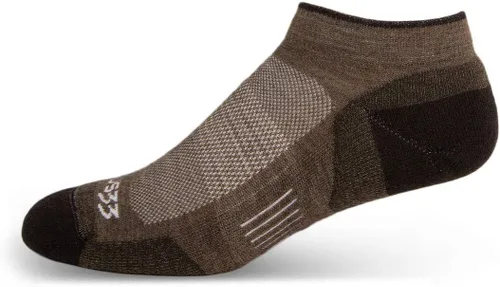 Vista 11 de USA Made - No Show Socks - Running Socks - Merino Wool - Mountain Heritage S31 Micro + Cojín Negro