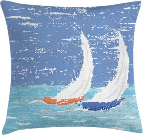 Vista 27 de Ambesonne Tiki Bar - Funda de cojín para cojín de hombre nativo con ilustración de dibujos animados, disfraz tribal prehistórico, funda de almohada