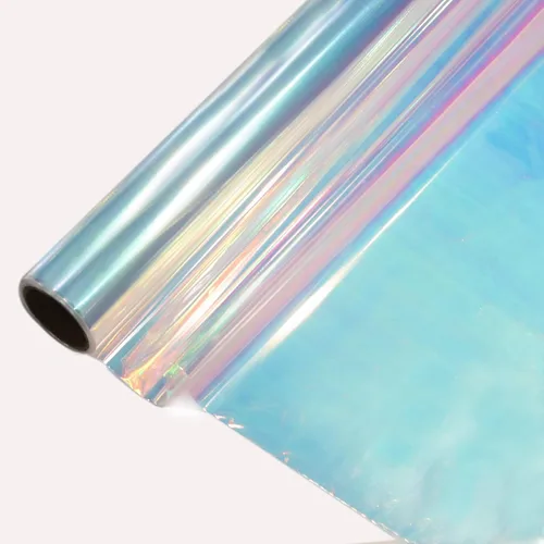 Vista 10 de CMFYHM Rollo de envoltura de celofán iridiscente negro I 86 cm de ancho X 15 m de largo I Celofán colorido perfecto para canastas, regalos