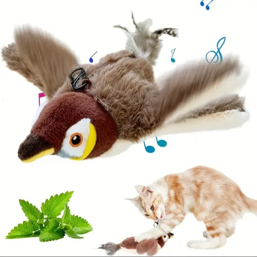 Pajaro Interactivo para Gatos de HOBBIT