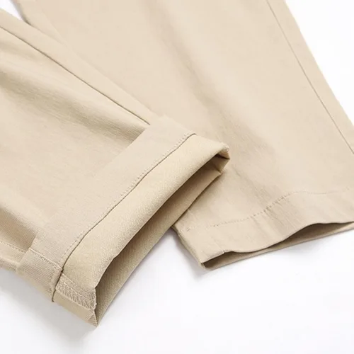 Vista 8 de Pantalones Largos Cargo Hombre Casual Color Puro aire Libre Bolsillos cremallera Pantalones deportivos Elasticidad