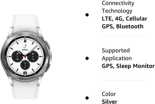 Vista 2 de Samsung Galaxy Watch 4 Classic - Reloj inteligente de 1.654 pulgadas con correa adicional (negro), monitor de ECG para salud, fitness, correr