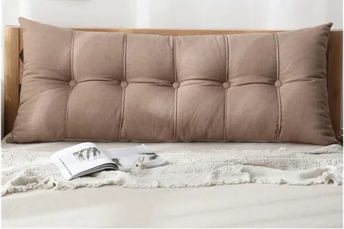 Vista 12 de XMAYODS Almohada para cabecero de lectura, almohada de reposo en cama, almohada de apoyo de posicionamiento del respaldo, relleno extra, lavable #1