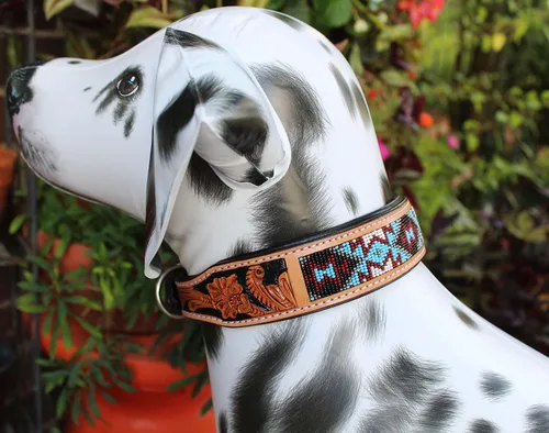 Vista 4 de ProRider Collar de perro de cachorro 100% de cuero de vaca hecho a mano de 9 a 13 pulgadas 6064TL