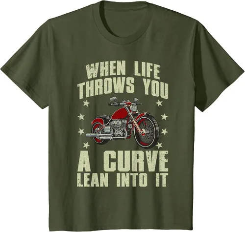 Vista 19 de Funny Motorcycle Racer Design for Men Women Motorcycle Lover T-Shirt Asphalt Grey