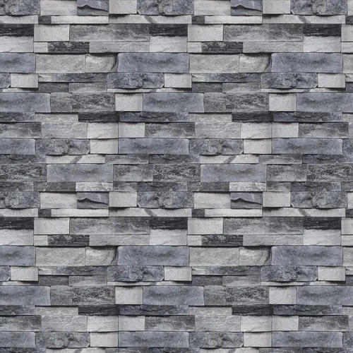 Vista 9 de Timeet - Papel pintado de despegar y pegar, papel de contacto de ladrillo blanco gris, papel de pared 3D autoadhesivo extraíble para dormitorio