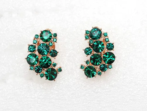 Vista 4 de Faship Preciosos pendientes florales con clip