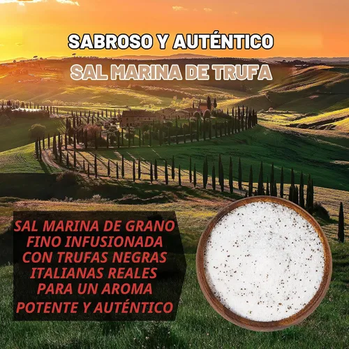 Vista 3 de Sea Salt Superstore Black Truffle Salt, Italian, Truffle Essence, 14 oz