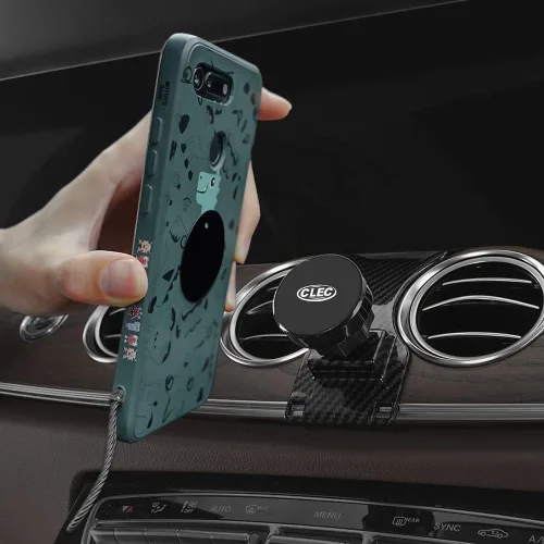 Vista 4 de BEERTE Fuerte soporte magnético para teléfono de automóvil para Mercedes Benz Clase E 2016-2023 E300 E200 E260 E220d, Benz Clase CLS 2018-2023