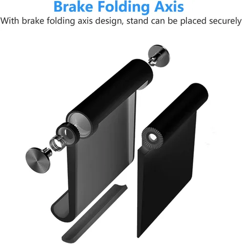 Vista 5 de VOVIGGOL Soporte para teléfono celular, soporte para teléfono celular, soporte ajustable para teléfono de escritorio, soporte plegable para teléfono