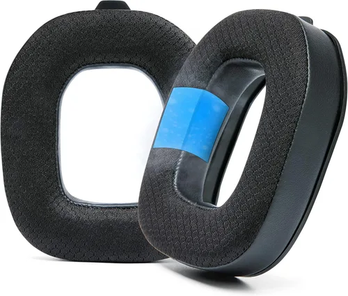 Vista 8 de WC Freeze A40 - Almohadillas de gel de enfriamiento de tela híbrida de repuesto para Astro A40 TR solamente, fabricadas por Wicked Cushions, Negro