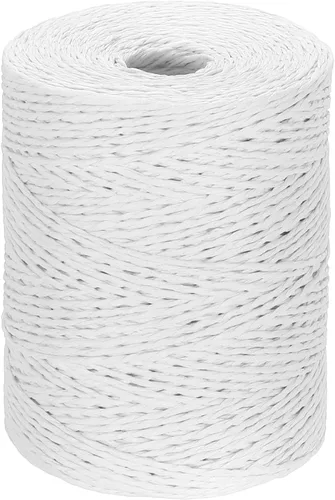 Vista 26 de PATIKIL Hilo de rafia de algodón natural de 328 yardas, cinta de papel de Negro