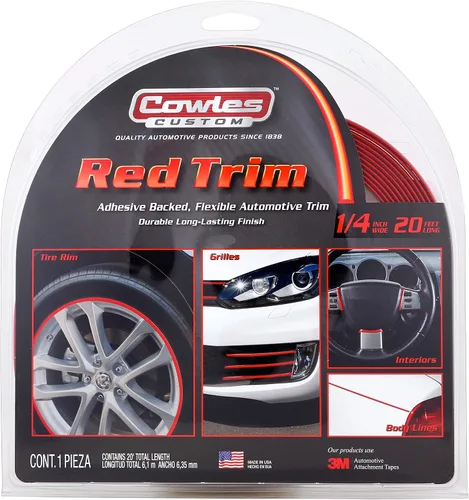 Vista 4 de Cowles Accesorio automotriz de moldura de color azul personalizado para el interior o exterior de automóviles, camiones, SUV, 20 pies de despegar