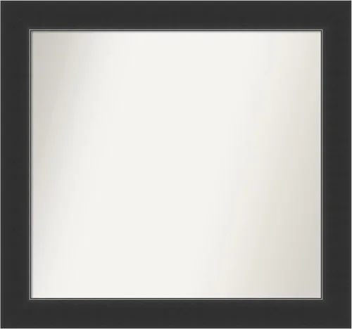Vista 146 de Amanti Art Espejo personalizado, espejo de baño negro Astor, espejo de pared o espejo de tocador de baño sobre el fregadero (25 x 25 pulgadas)