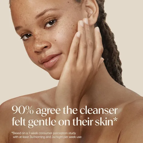 Vista 6 de Aveeno Calm + Restore - Limpiador facial para pieles sensibles, limpiador facial lechoso hidratante suave con avena nutritiva y altamisa, fórmula