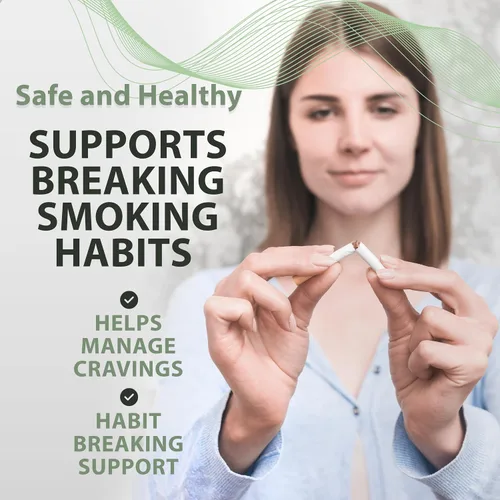 Vista 2 de Parches de hierbas antihumo: forma de círculo de 7 mg (verde), parches para dejar de fumar para ayudar a reducir los antojos Ayuda herbaria