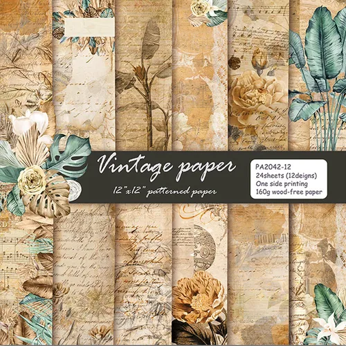 Vista 29 de YASMEN Bloc de papel para álbum de recortes de Navidad, 6 x 6 pulgadas, cartulina de una sola cara para hacer tarjetas, diarios, planificador