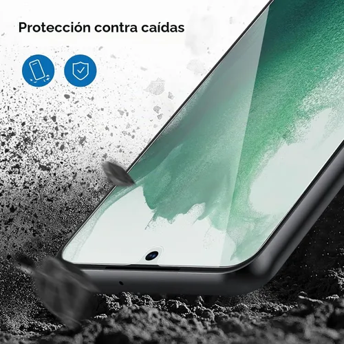 Vista 6 de amFilm OneTouch - Protector de pantalla para Samsung Galaxy S22 5G de 6.1 pulgadas, dureza 9H con protector de lente de cámara, más fácil