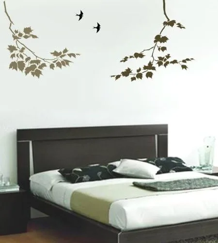 Vista 4 de Plantillas de pared Sycamore Branches 3 pc