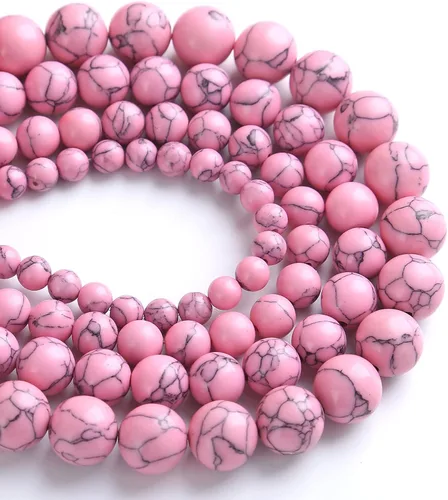 Vista 84 de 4MM 86 piezas Cuentas sueltas de piedra natural de amazonita calcedonia para hacer joyería DIY Pulsera Collar 1 hebra