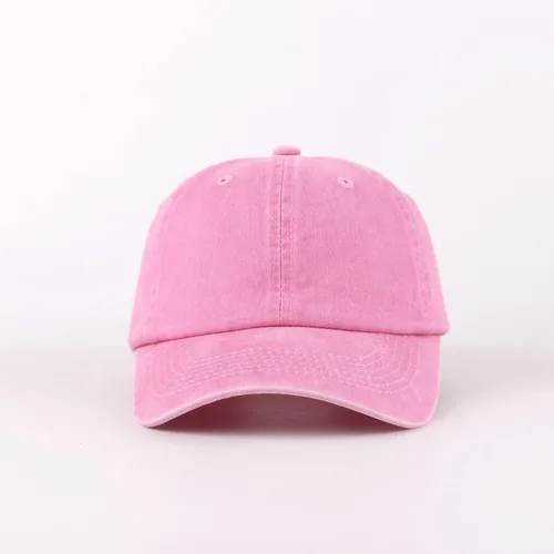 Vista 2 de LANGZHEN Gorra de béisbol unisex 100% algodón, para hombres y mujeres, de mezclilla lavada, ajustable, sombrero de papá
