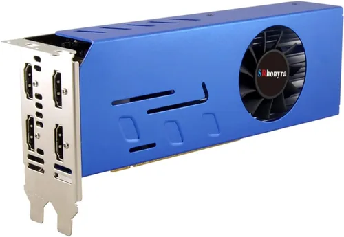 Vista 13 de Tarjeta gráfica GTX 1050 Ti 4 GB 4HDMI 128-Bit Quad Monitor Tarjeta de Video GDDR5 para múltiples pantallas, proyección o pared de video
