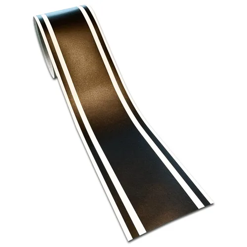 Vista 5 de Calcomanía de vinilo de rayas de carreras de 4 x 72 pulgadas para automóvil (3M dorado metálico)