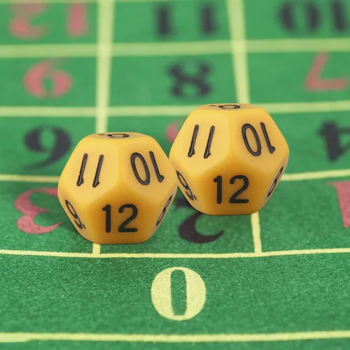 Vista 4 de Juego de 10 dados poliédricos de escultura D12 de acrílico de 12 caras para fiesta de club, familia, juego de mesa