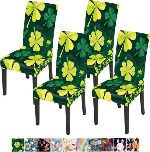 Vista 26 de ANNA QUEEN Juego de 6 fundas para sillas de comedor y cocina, fundas elásticas lavables para sillas de comedor, decoración elegante del hogar