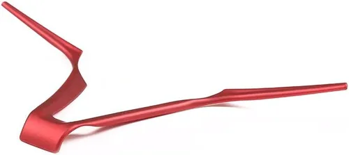 Vista 4 de YIWANG - Embellecedor para volante de coche de ABS cromado, 1 unidad, para Alfa Romeo Giulia Stelvio