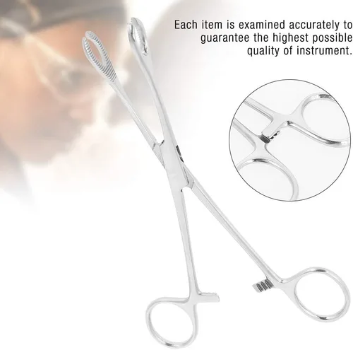 Vista 3 de Alicates profesionales de acero inoxidable 316L para oreja, labio, ombligo, nariz, lengua, tabique, pinza de esponja