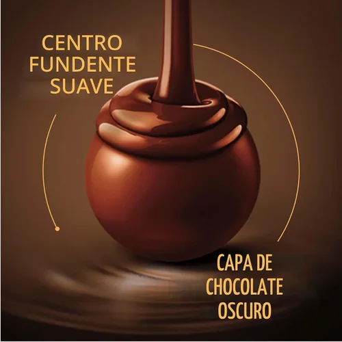 Vista 3 de Lindt Lindor - Trufas de chocolate extra oscuro 60 %, caramelo de chocolate negro con centro de trufa suave y derretida, ideal para regalar, 5.1