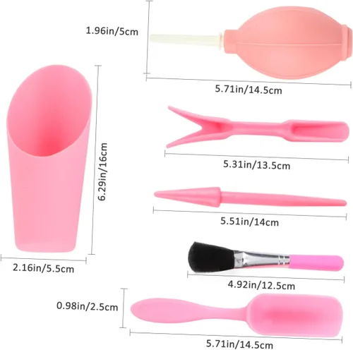 Vista 6 de MERRYHAPY Juego de 6 piezas de herramientas para macetas de suculentas, juego de cepillos para el cabello, herramientas para macetas suculentas