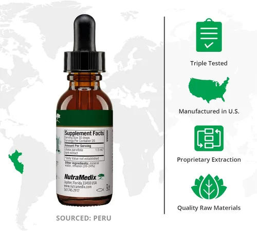 Vista 2 de NutraMedix Suplemento diario de apoyo inmunológico, suplementos herbales Banderol para el apoyo del sistema inmunológico, tintura vegana, gotas