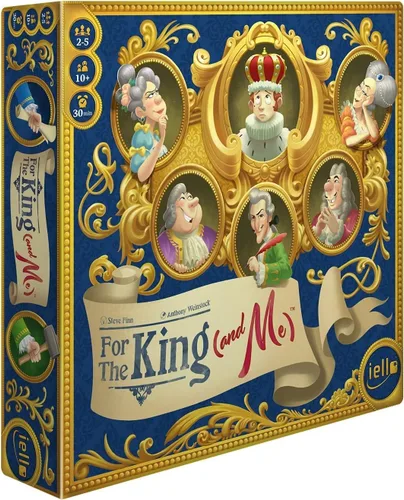 Vista 4 de IELLO: para The King (and Me), juego de mesa de estrategia, un tema cómico que le encantará a toda la familia, mecánica de subastas y colecciones