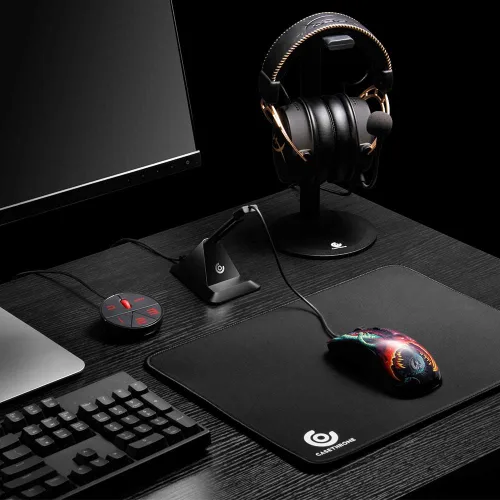 Vista 2 de CASETHRONE Gaming Mouse Cable Management V2 aBell Mouse Bungee V2 Dispositivo para Esports FPS Game negro