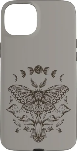 Vista 9 de Fairy Grunge Fairycore Aesthetic Goth Luna Moth Mushroom Case for iPhone 17