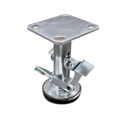 Vista 7 de Service Caster Cerradura de piso de doble pedal de 4 pulgadas con placa superior - Marca Service Caster