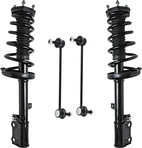 Vista 15 de Detroit Axle - Kit de 4 piezas RWD Puntales Delanteros Barras Estabilizadoras para Ford F-150 2021 2022 2023 2024, 2 Puntales con Resorte Helicoidal