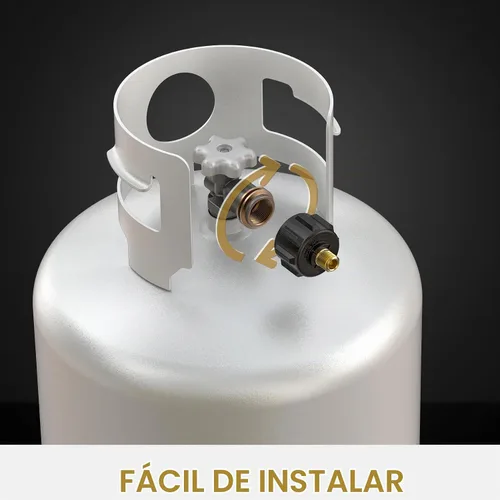 Vista 4 de onlyfire Adaptador de latón POL a Acme QCC1 para tanque de propano de 20 a