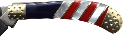 Vista 2 de Collection Everyday Carry - Cuchillo de bolsillo plegable manual con mango de resina suave (5118 USA)