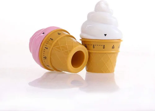 Vista 3 de Temporizador mecánico manual Helado Modelos Temporizadores 60 Minutos Cocina Temporizador Reloj contadores de alarma ruidosos (rosa)