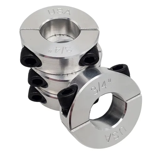 Vista 32 de Diámetro de orificio de 0.50 pulgadas - Abrazadera del collar de eje de dos piezas - Aluminio 2024 (paquete de 1)