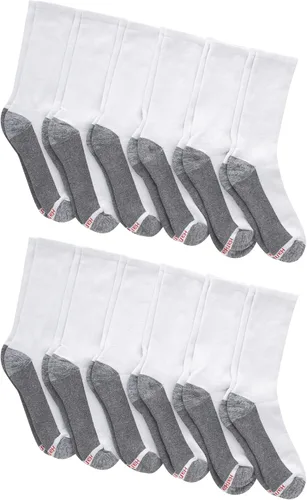Vista 9 de Hanes Calcetines acolchados Max para hombre, absorben la humedad con control de olores, paquete múltiple