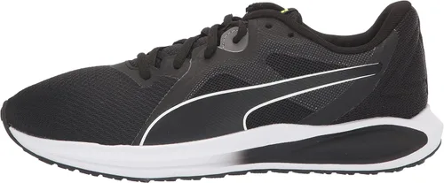Vista 8 de PUMA Tenis Twitch Runner para hombre, Puma White-high Risk Rojo