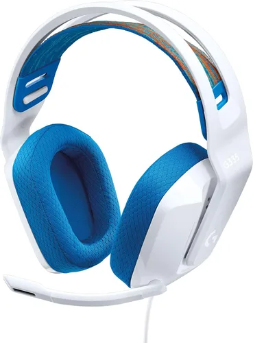 Vista 16 de Logitech G335 - Auriculares para juegos con cable, con micrófono abatible para silenciar, conector de audio de 3.5 mm, almohadillas de espuma